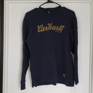 Longsleeve navy blue carhartt shirt